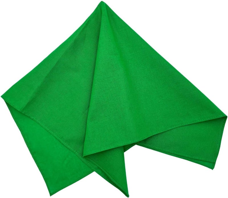 MD Style 100% Cotton Solid Color Bandana for Men & Women 22" x 22" Handkerchief Headband Scarf - Image 4